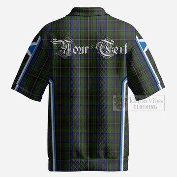MacInnes (McInnes) Tartan Crest Men’s Polo Sweater Top Scotland Coat of Arm Flag Style