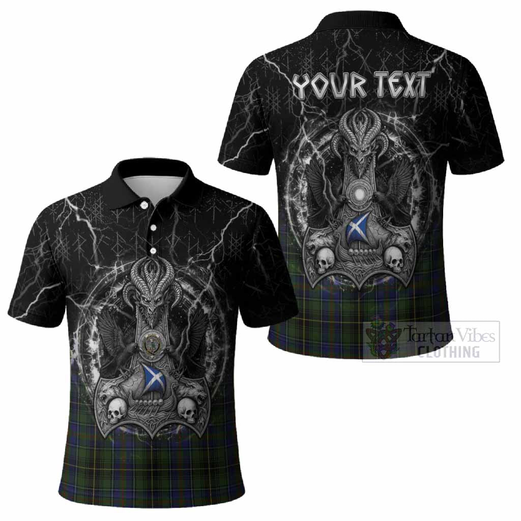 MacInnes (McInnes) Tartan Crest Polo Shirt Celtic Odin's Raven Legacy