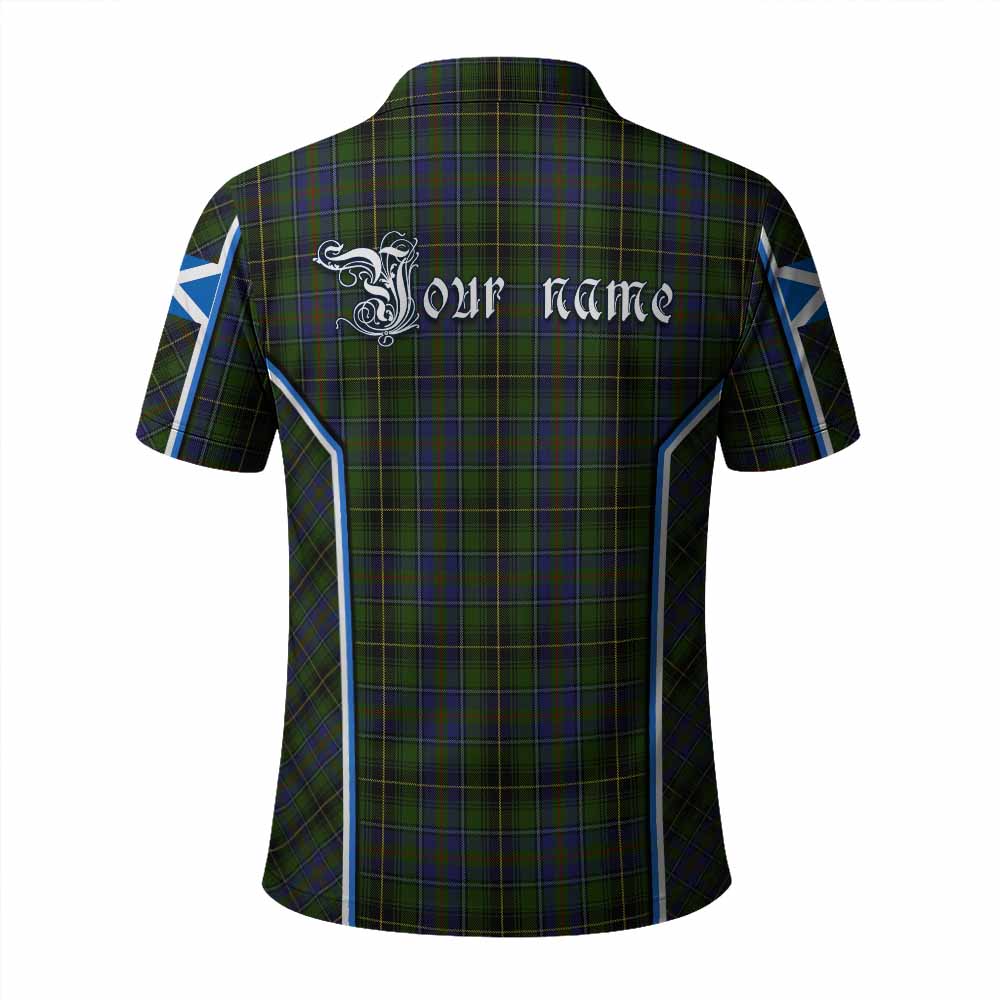 MacInnes (McInnes) Tartan Crest Polo Shirt Scotland Coat of Arm Flag Style - Tartan Vibes Clothing