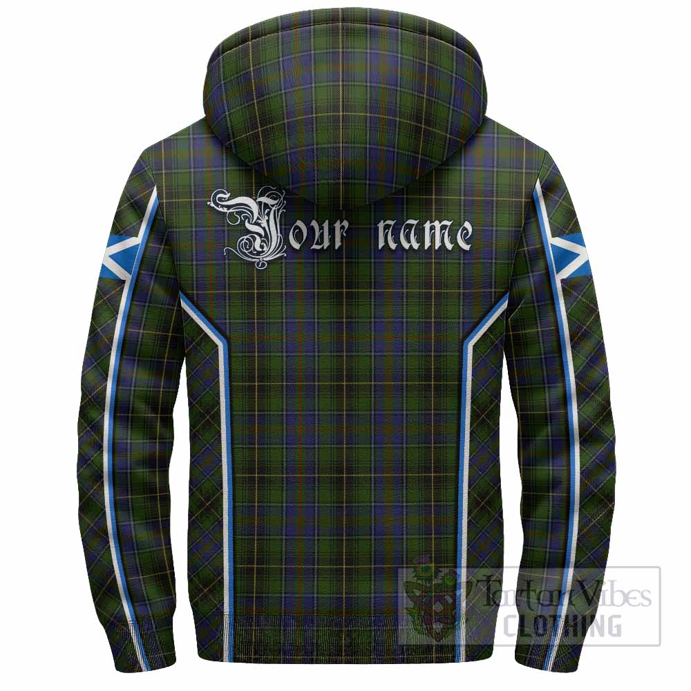 MacInnes (McInnes) Tartan Crest Sherpa Hoodie Scotland Coat of Arm Flag Style - Tartan Vibes Clothing