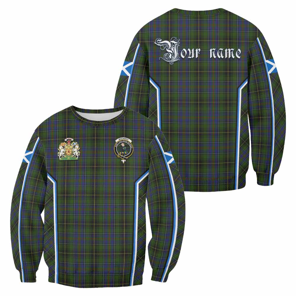 MacInnes (McInnes) Tartan Crest Sweatshirt Scotland Coat of Arm Flag Style - Tartan Vibes Clothing