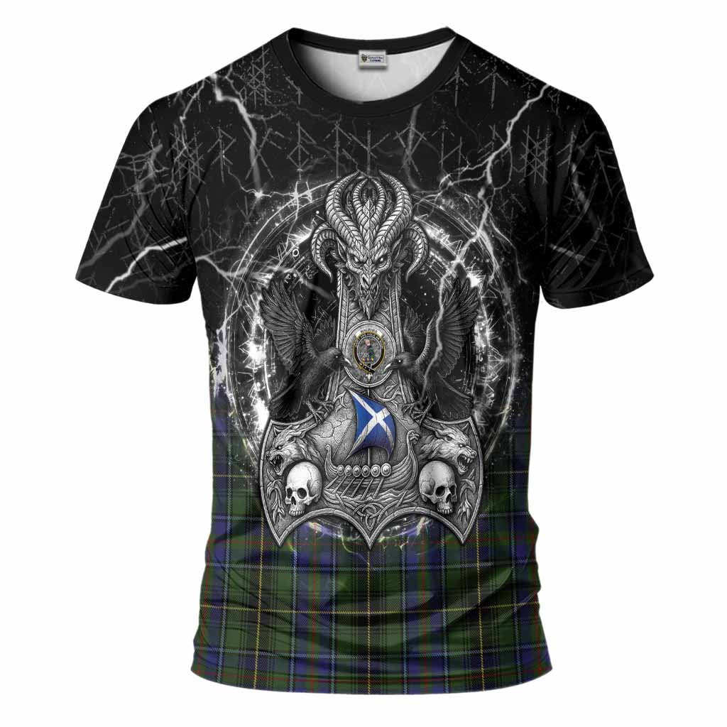 MacInnes (McInnes) Tartan Crest T-Shirt Celtic Odin's Raven Legacy