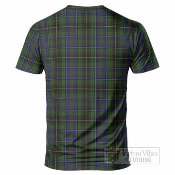 MacInnes (McInnes) Tartan Crest T-Shirt Ferocious Lion Style