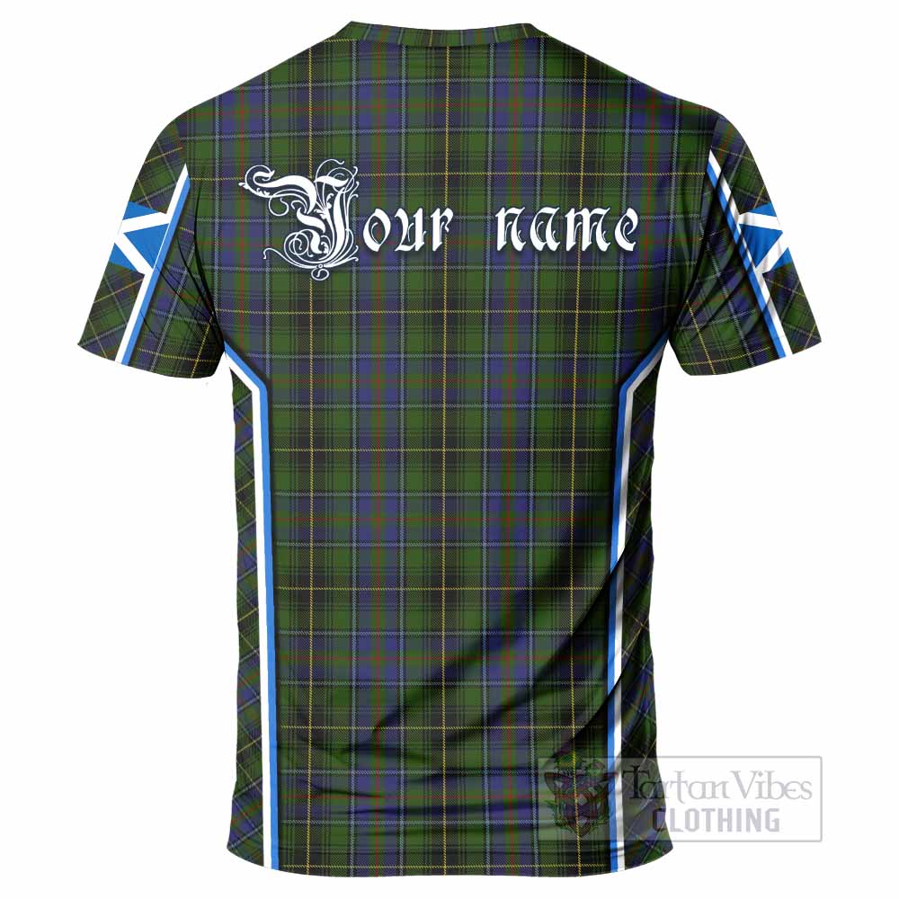 MacInnes (McInnes) Tartan Crest T-shirt Scotland Coat of Arm Flag Style - Tartan Vibes Clothing