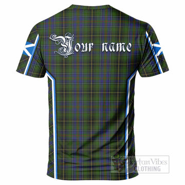 MacInnes (McInnes) Tartan Crest T-shirt Scotland Coat of Arm Flag Style - Tartan Vibes Clothing