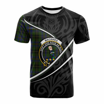 MacInnes (McInnes) Tartan Family Crest Cotton T-shirt Celtic Scottish Thistle Floral