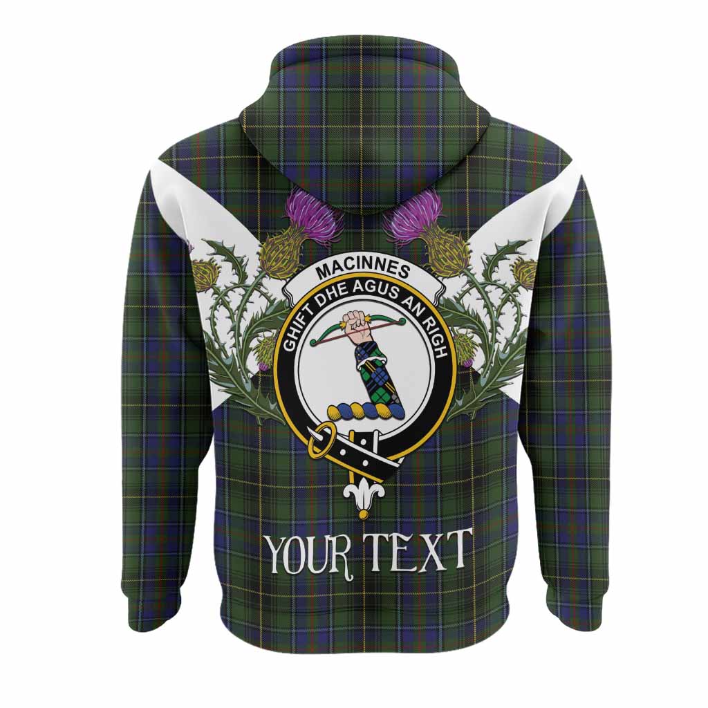 MacInnes (McInnes) Tartan Family Crest Hoodie Scottish Burns Night Thistle Floral