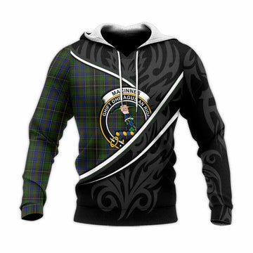 MacInnes (McInnes) Tartan Family Crest Knitted Hoodie Celtic Scottish Thistle Floral