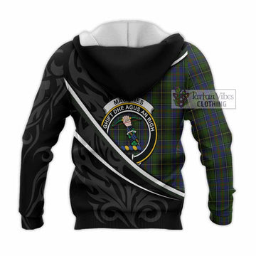 MacInnes (McInnes) Tartan Family Crest Knitted Hoodie Celtic Scottish Thistle Floral