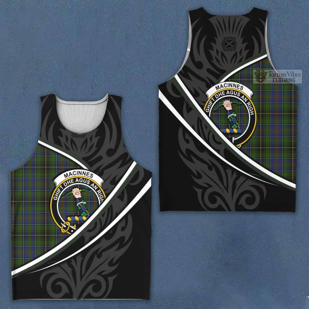 MacInnes (McInnes) Tartan Family Crest Men Tank Top Celtic Scottish Thistle Floral - Tartan Vibes Clothing