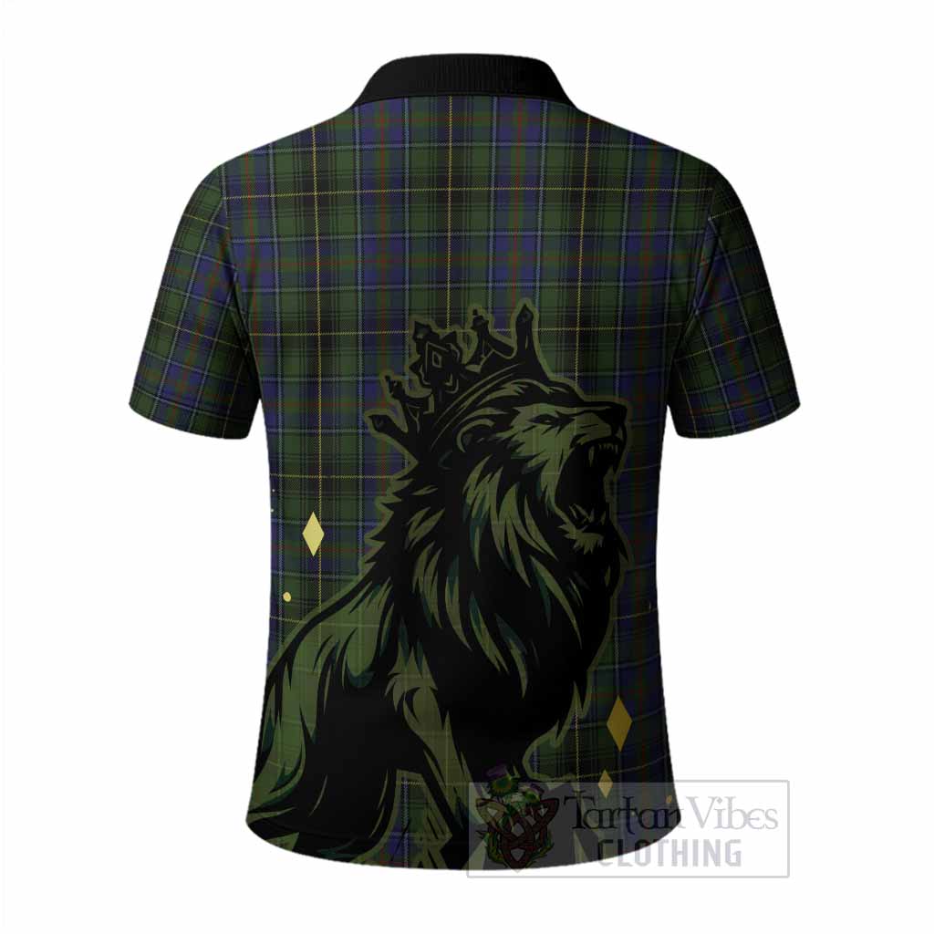 MacInnes (McInnes) Tartan Family Crest Polo Shirt Crowned Lion Roaring