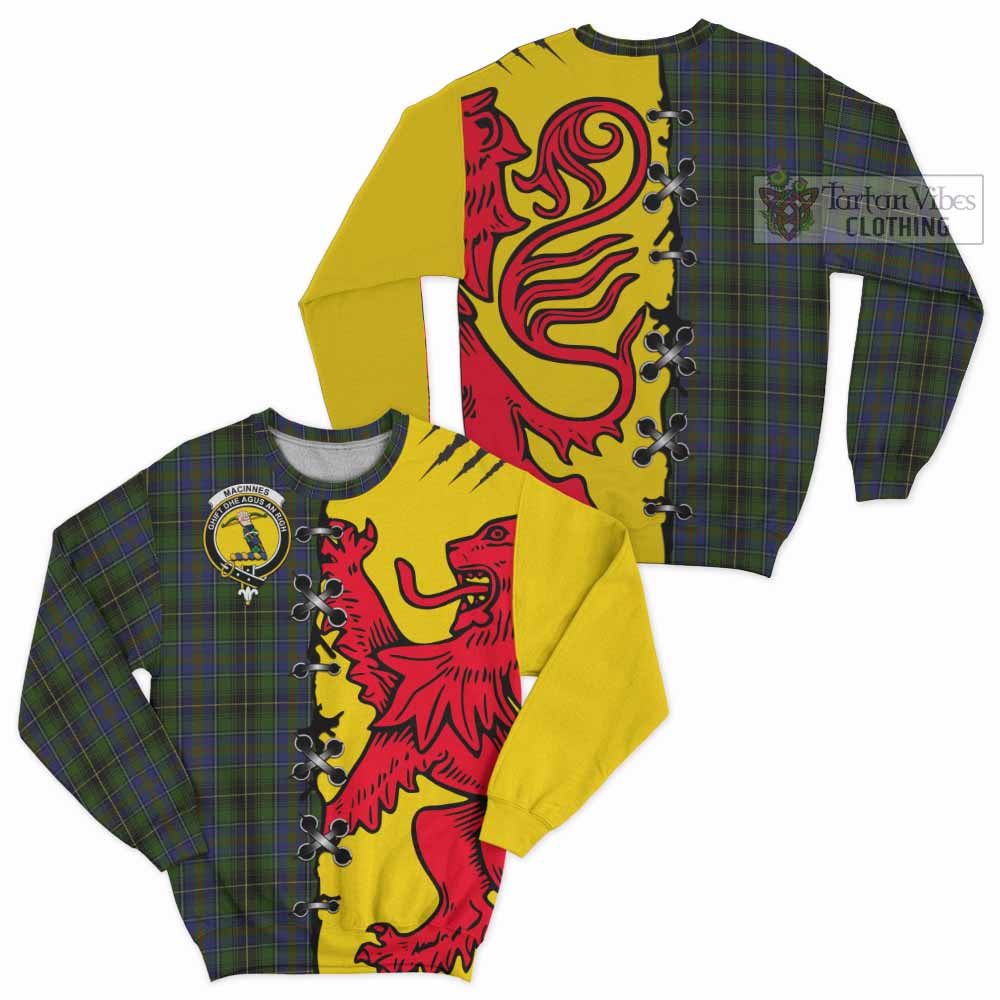 MacInnes (McInnes) Tartan Family Crest Sweatshirt Lion Rampant Honor - Tartan Vibes Clothing