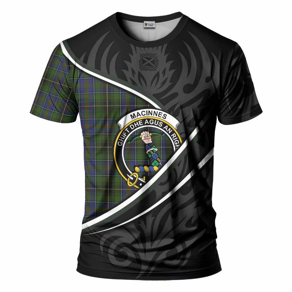MacInnes (McInnes) Tartan Family Crest T-shirt Celtic Scottish Thistle Floral - Tartan Vibes Clothing