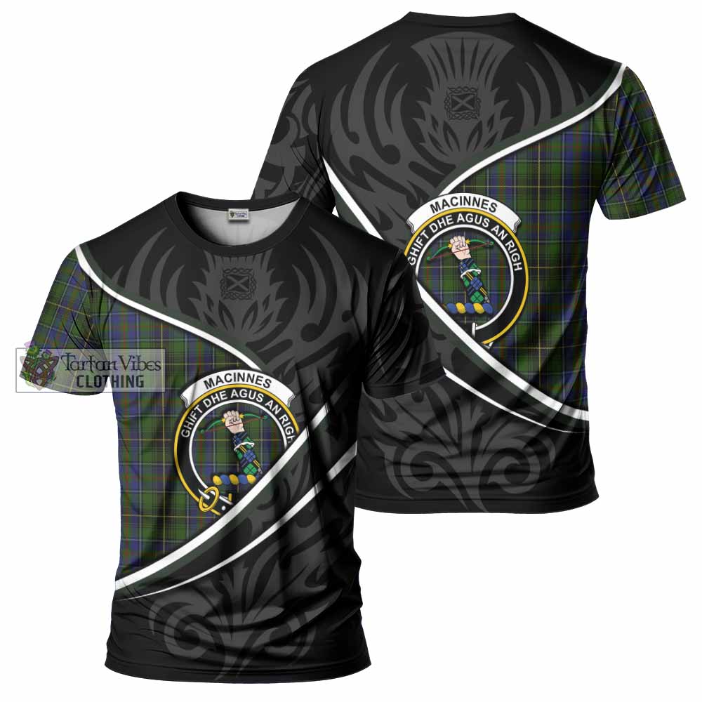 MacInnes (McInnes) Tartan Family Crest T-shirt Celtic Scottish Thistle Floral - Tartan Vibes Clothing