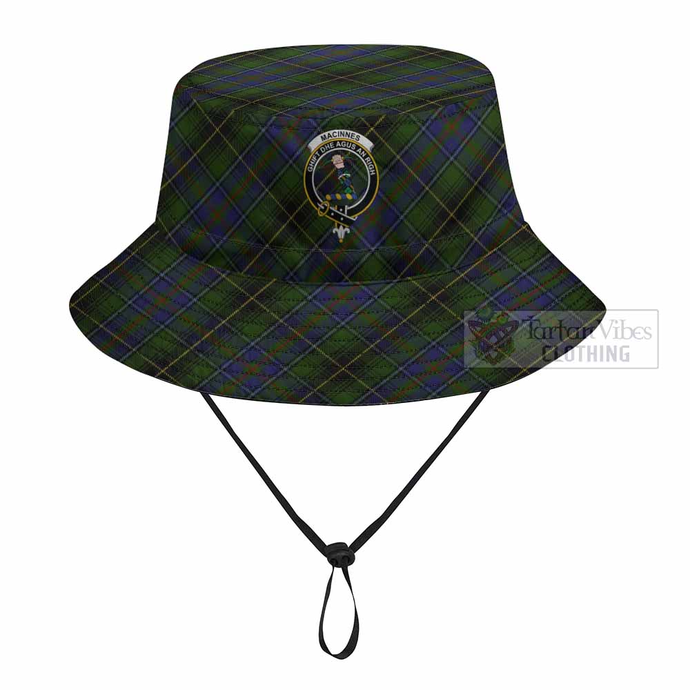 MacInnes (McInnes) Tartan Fishing Hat with Family Crest