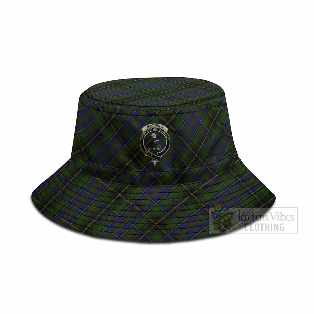 MacInnes (McInnes) Tartan Fishing Hat with Family Crest