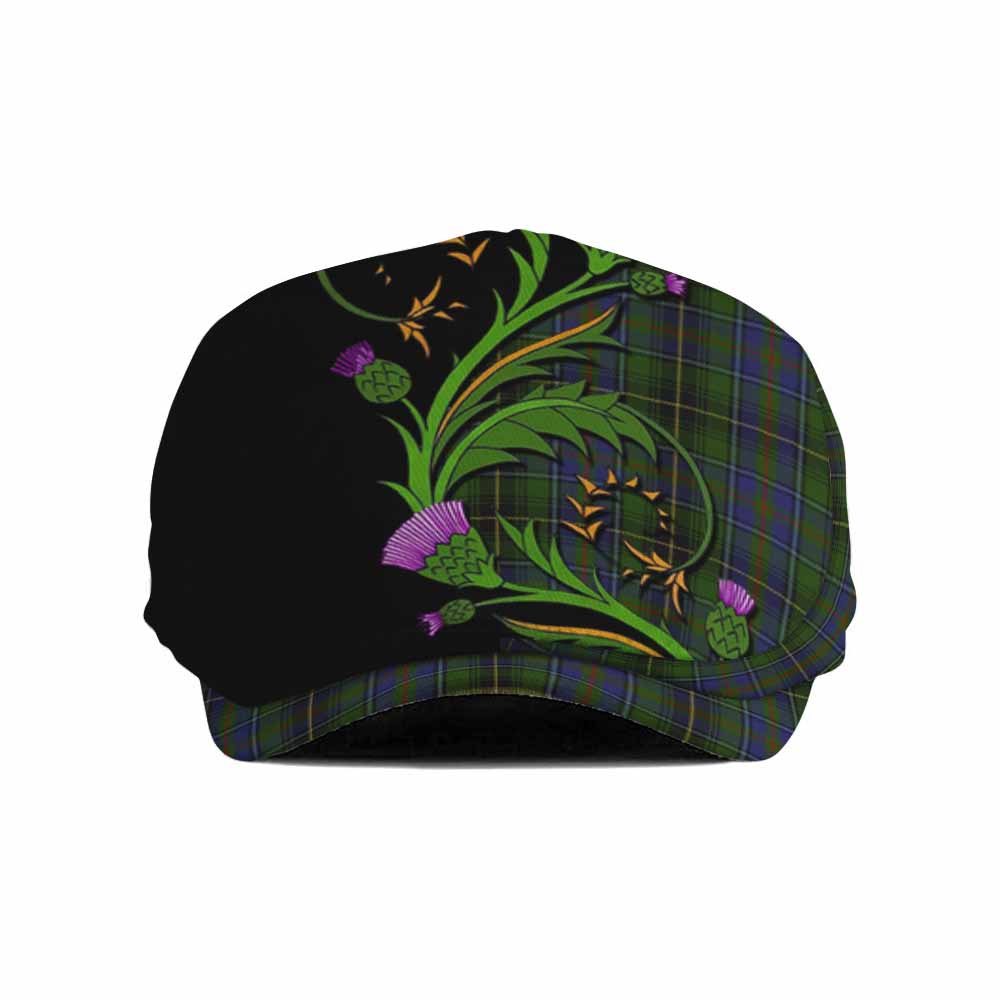 MacInnes (McInnes) Tartan Flat Cap, Jeff Cap Scottish Thistle Pride Heritage Art