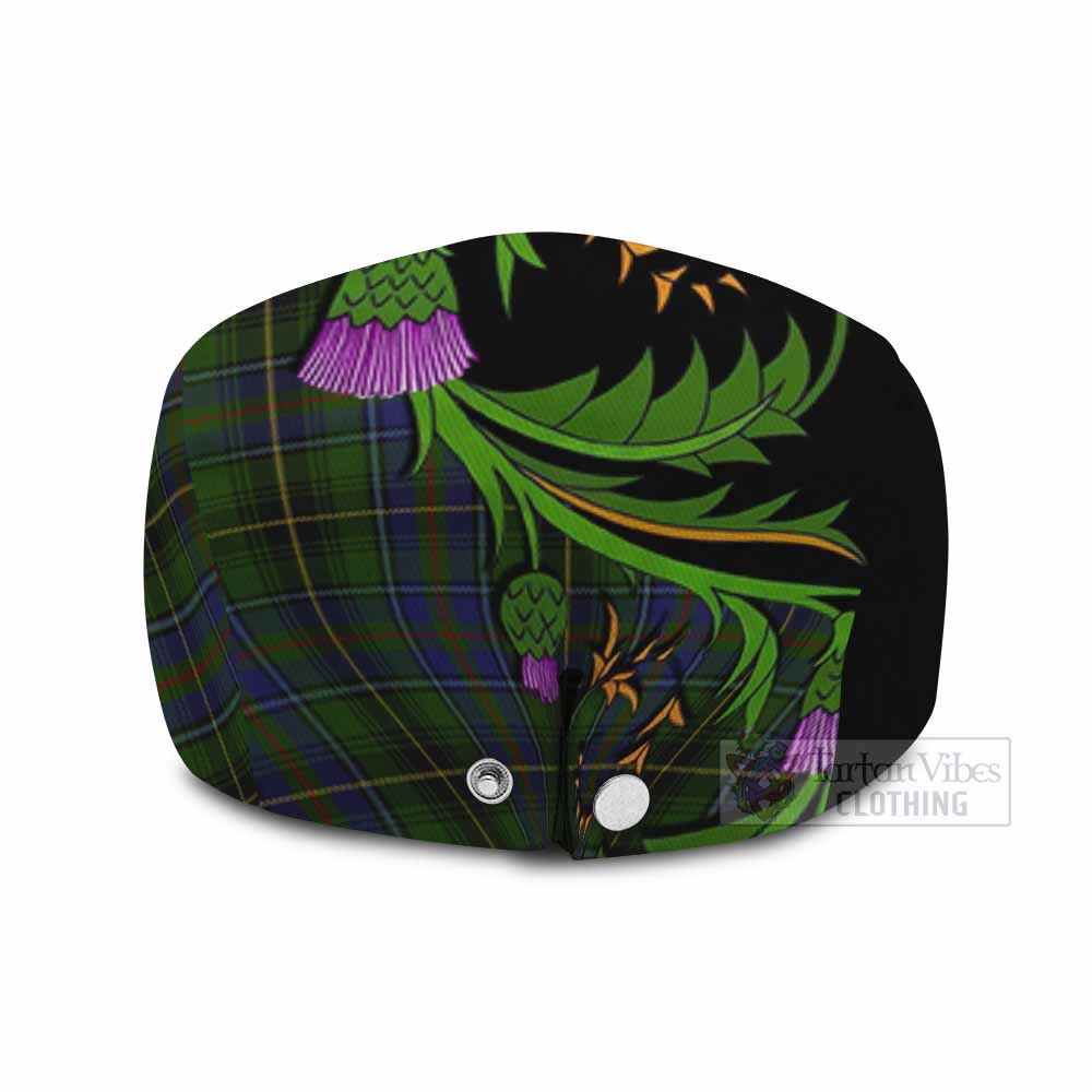 MacInnes (McInnes) Tartan Flat Cap, Jeff Cap Scottish Thistle Pride Heritage Art