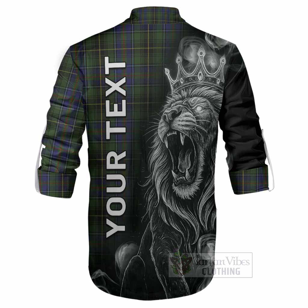 MacInnes (McInnes) Tartan Ghillie Shirt Roaring Lion Heritage