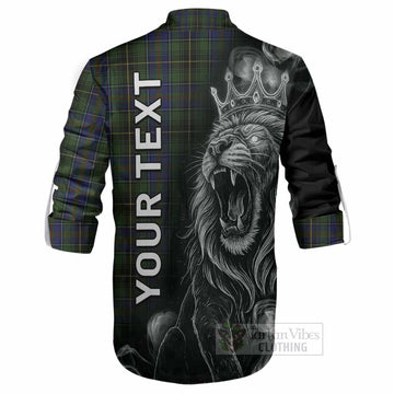 MacInnes (McInnes) Tartan Ghillie Shirt Roaring Lion Heritage