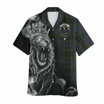 MacInnes (McInnes) Tartan Hawaiian Shirt Roaring Lion Heritage