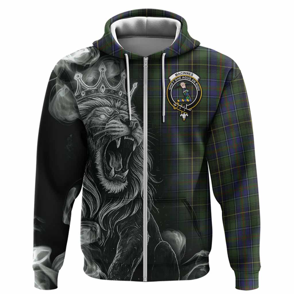 MacInnes (McInnes) Tartan Hoodie Roaring Lion Heritage