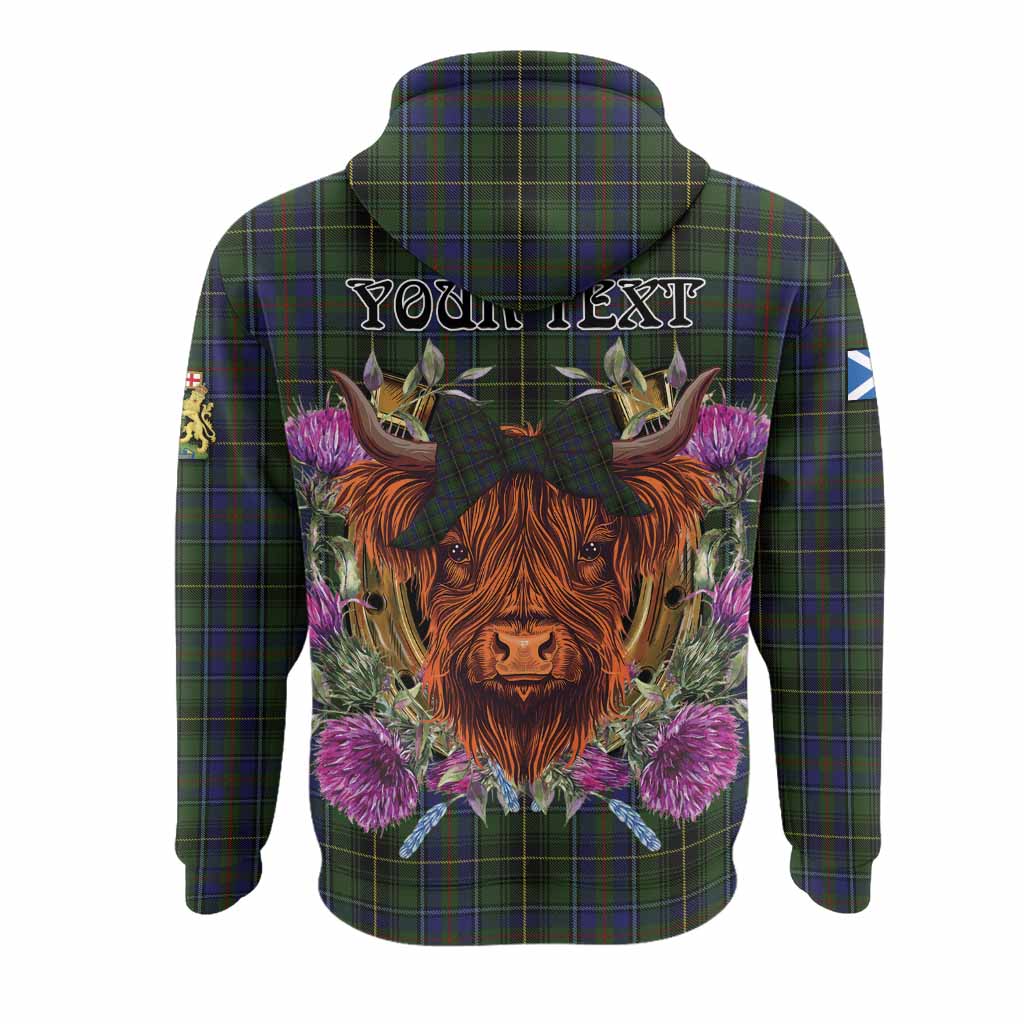 MacInnes (McInnes) Tartan Hoodie Scottish Thistle Heilan Coo