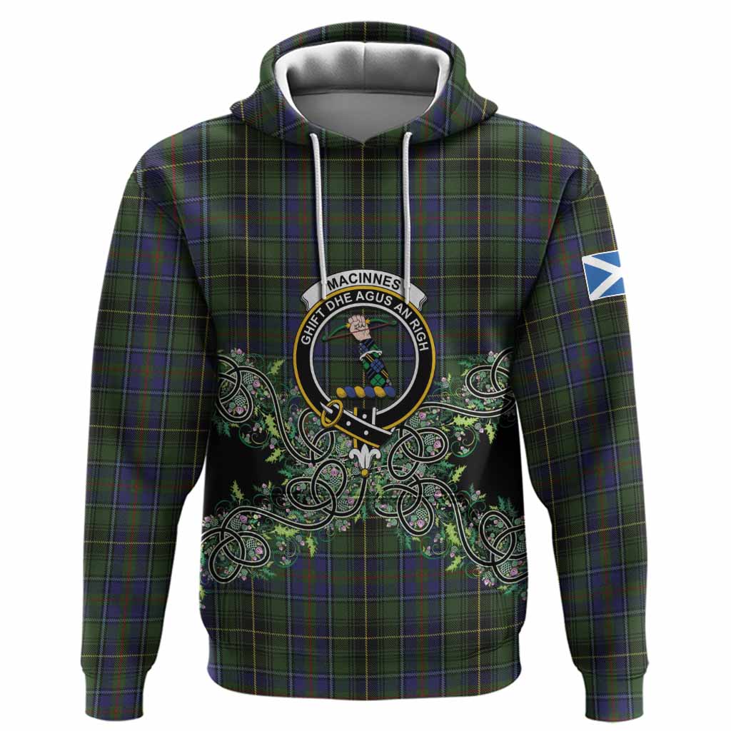 MacInnes (McInnes) Tartan Hoodie Thistle Scottish Spirit