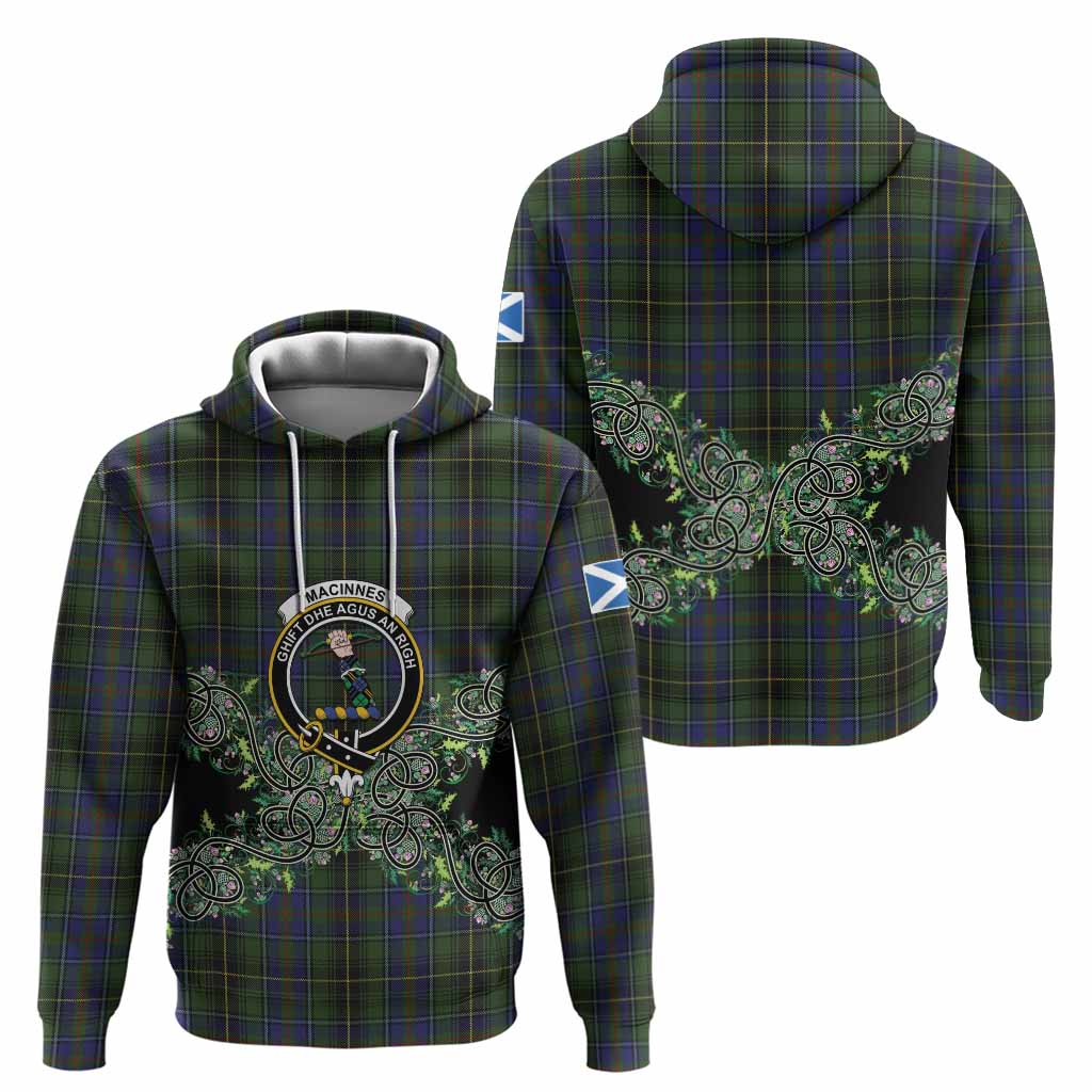 MacInnes (McInnes) Tartan Hoodie Thistle Scottish Spirit