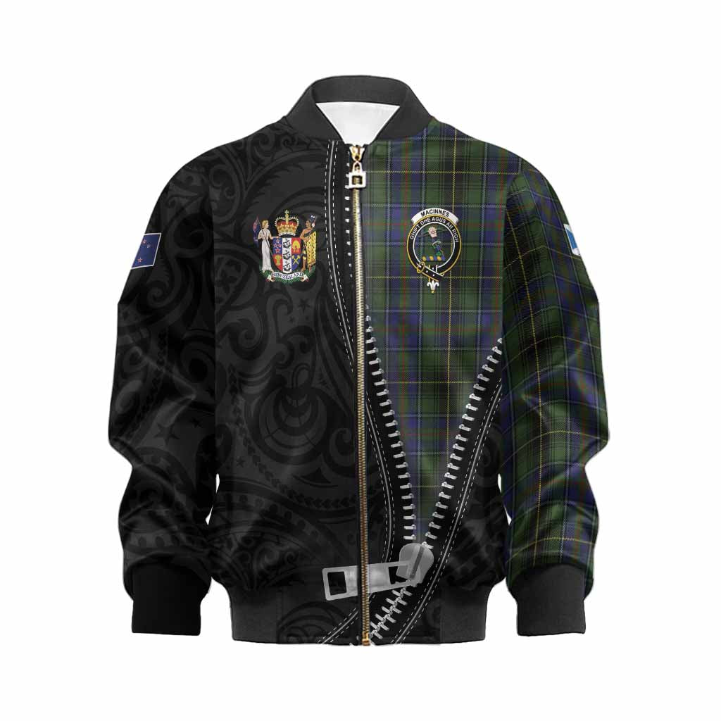 MacInnes (McInnes) Tartan Kid Bomber Jacket New Zealand Pattern Unique Zipper Stylized
