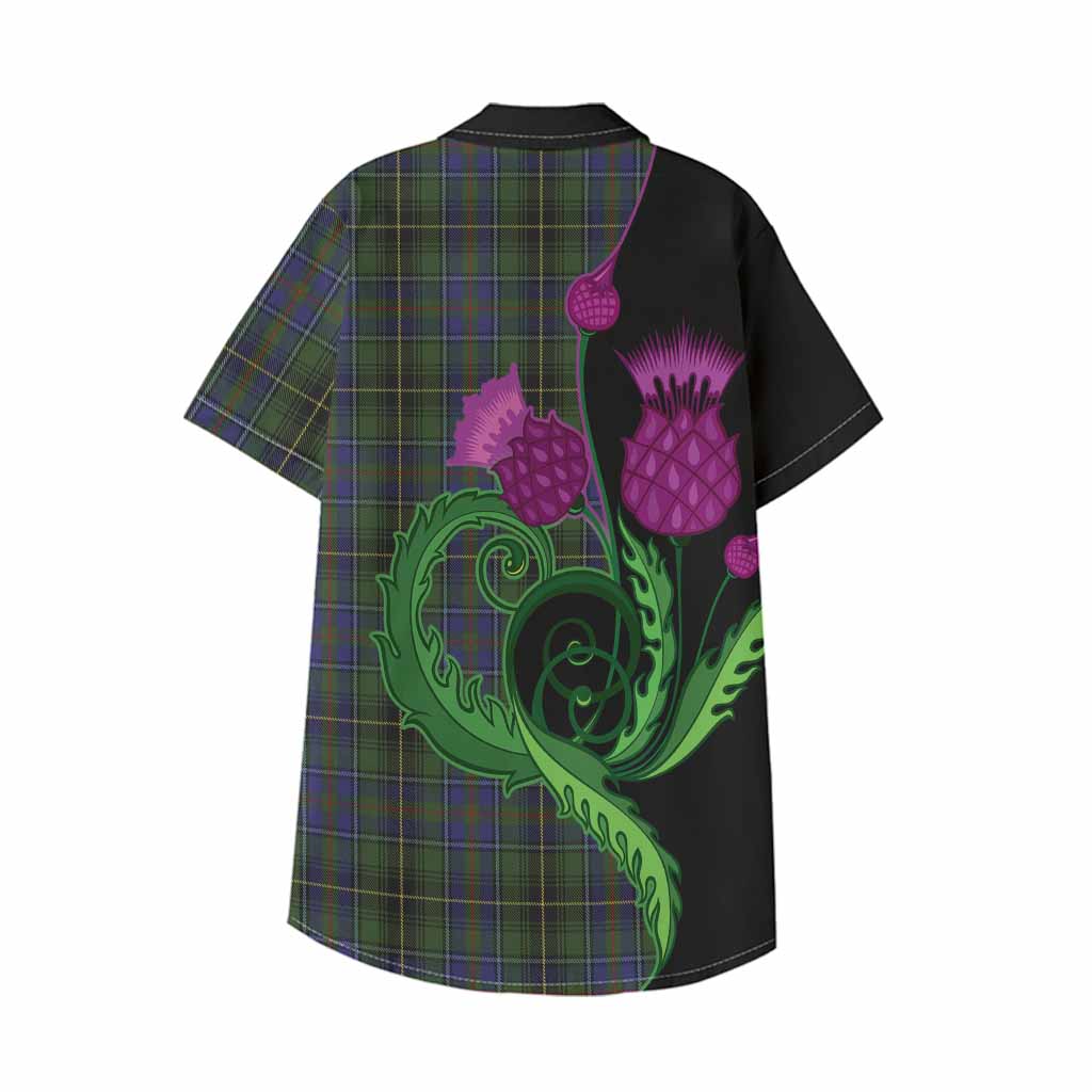 MacInnes (McInnes) Tartan Kid Hawaiian Shirt Traditional Scottish Thistle