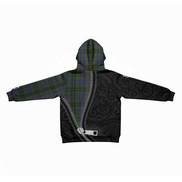MacInnes (McInnes) Tartan Kid Hoodie New Zealand Pattern Unique Zipper Stylized