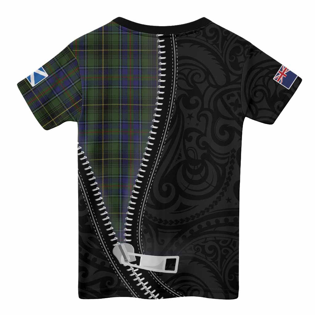 MacInnes (McInnes) Tartan Kid T-shirt New Zealand Pattern Unique Zipper Stylized