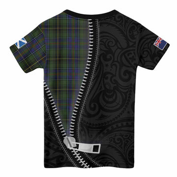 MacInnes (McInnes) Tartan Kid T-shirt New Zealand Pattern Unique Zipper Stylized