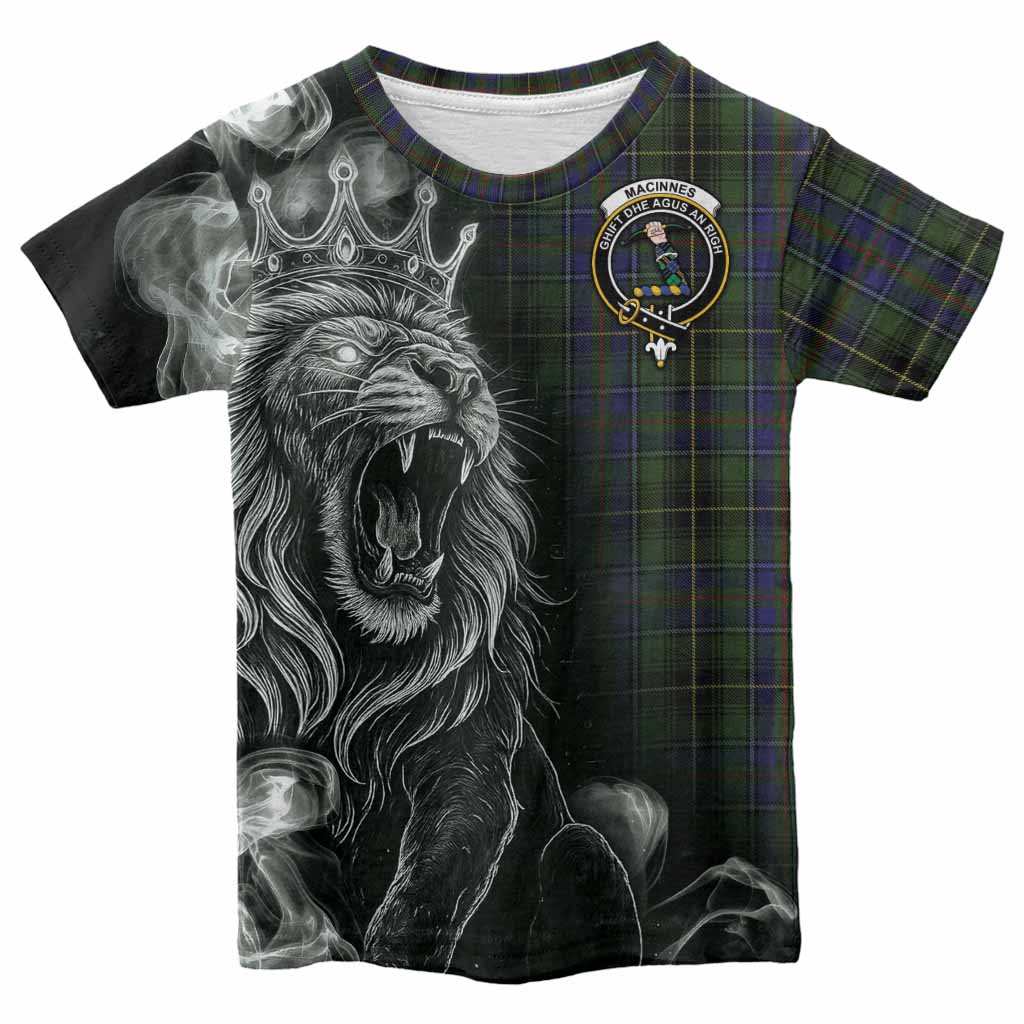 MacInnes (McInnes) Tartan Kid T-shirt Roaring Lion Heritage