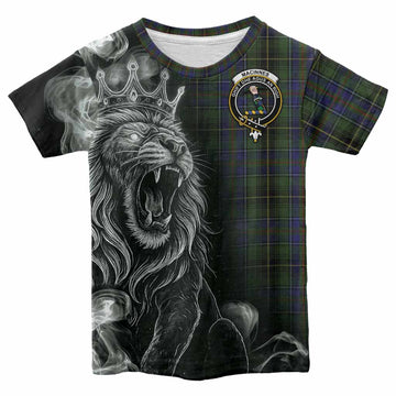 MacInnes (McInnes) Tartan Kid T-shirt Roaring Lion Heritage