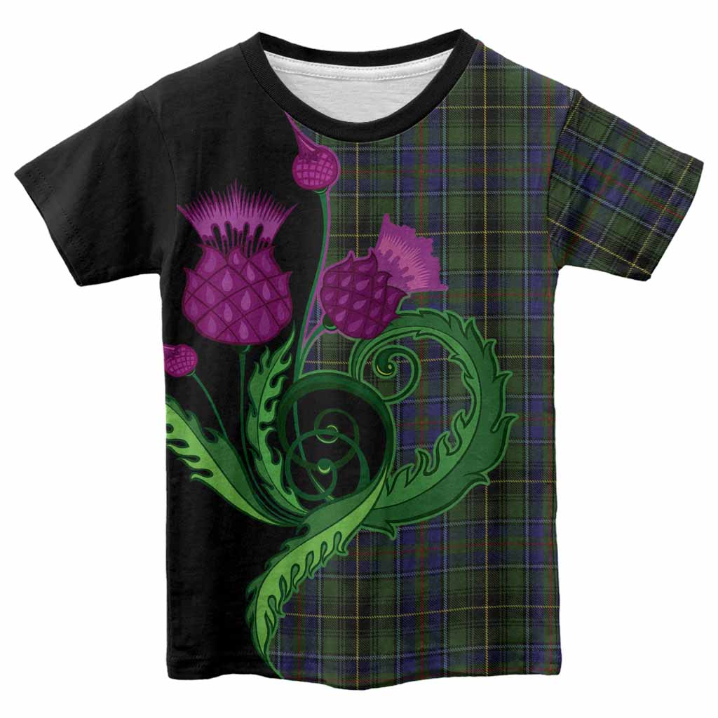 MacInnes (McInnes) Tartan Kid T-shirt Traditional Scottish Thistle