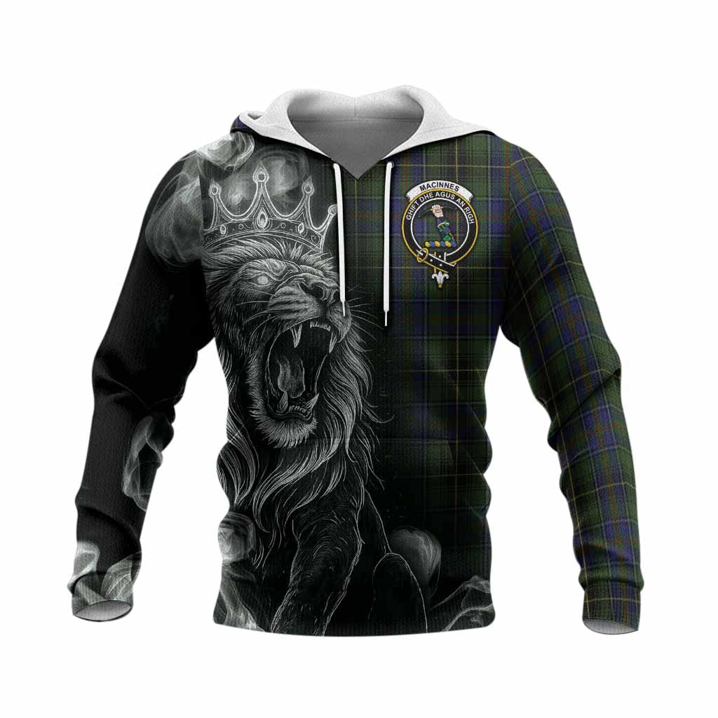 MacInnes (McInnes) Tartan Knitted Hoodie Roaring Lion Heritage