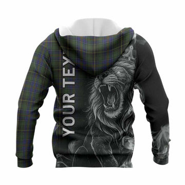 MacInnes (McInnes) Tartan Knitted Hoodie Roaring Lion Heritage