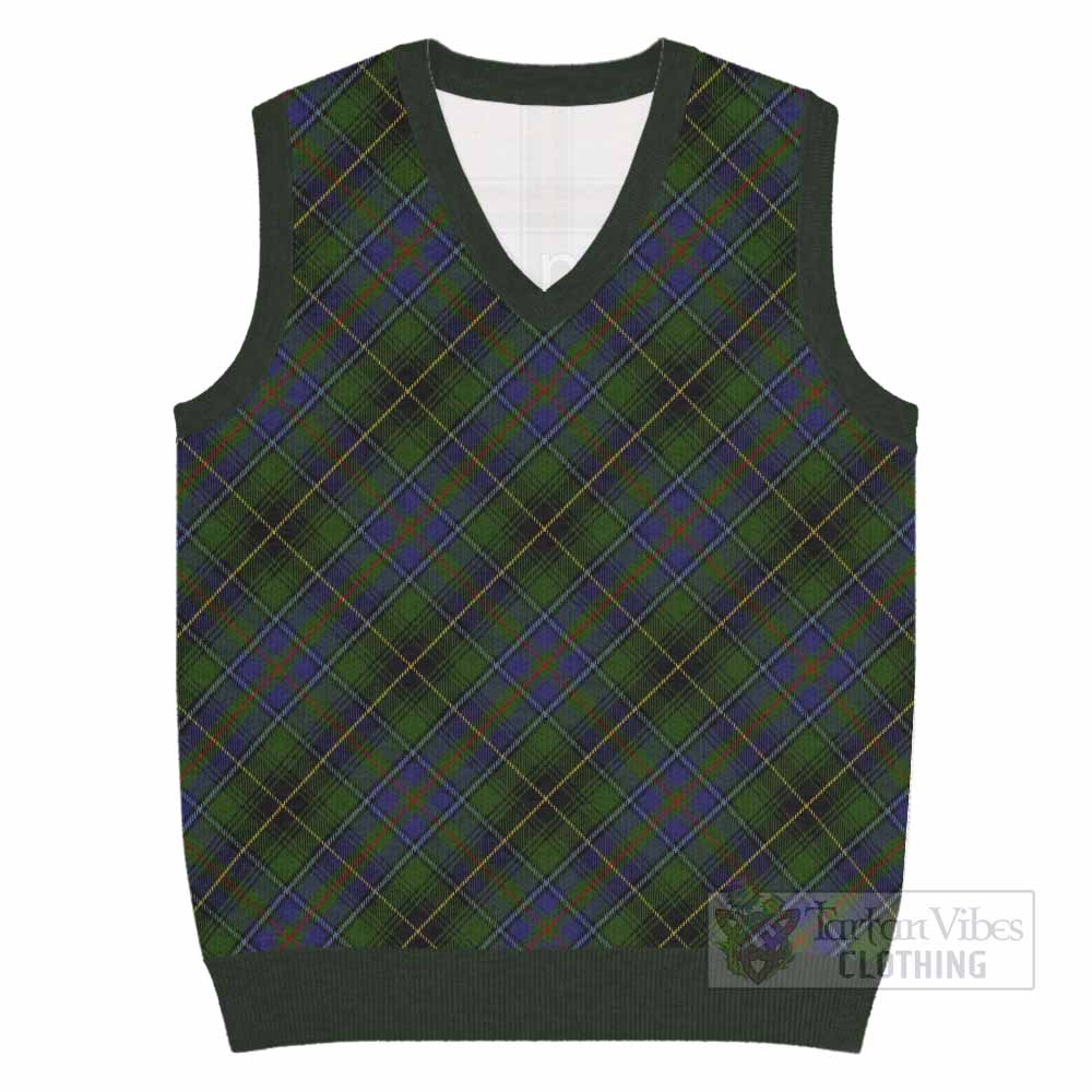 MacInnes (McInnes) Tartan  Knitted V-Neck Vest Cross Style