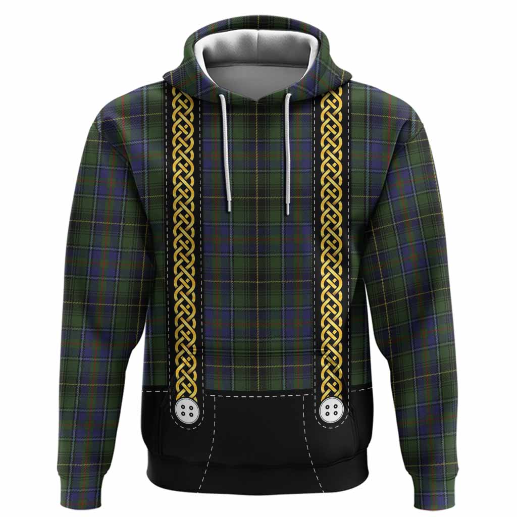 MacInnes (McInnes) Tartan Lederhosen Costume Hoodie Scotland Celtic Knot Motif