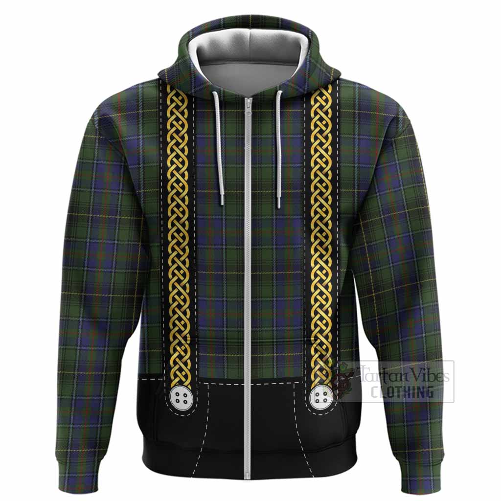 MacInnes (McInnes) Tartan Lederhosen Costume Hoodie Scotland Celtic Knot Motif