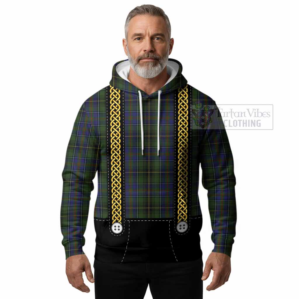 MacInnes (McInnes) Tartan Lederhosen Costume Hoodie Scotland Celtic Knot Motif