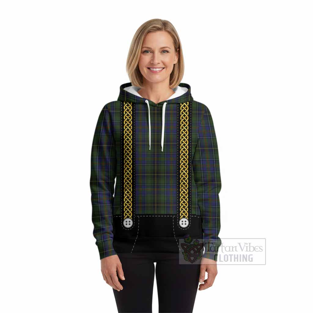 MacInnes (McInnes) Tartan Lederhosen Costume Hoodie Scotland Celtic Knot Motif