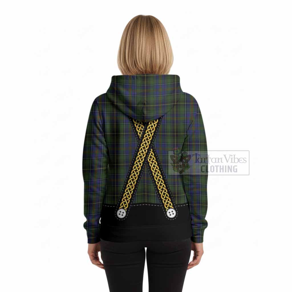MacInnes (McInnes) Tartan Lederhosen Costume Hoodie Scotland Celtic Knot Motif