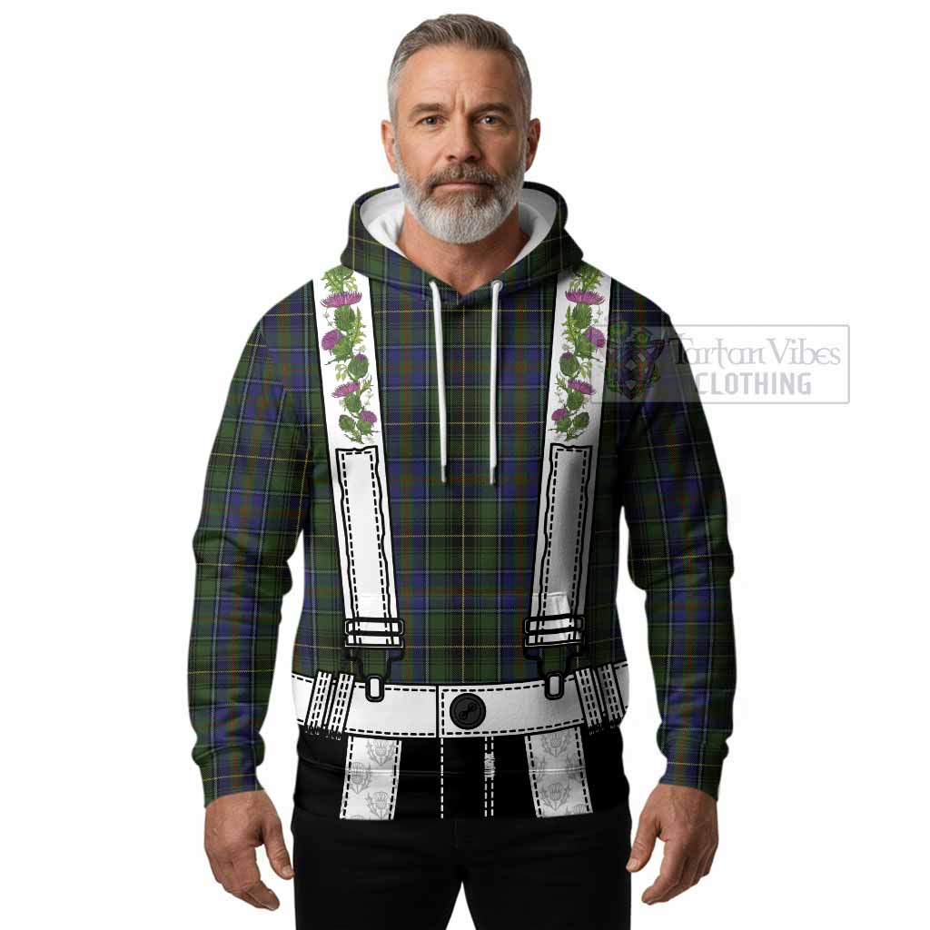 MacInnes (McInnes) Tartan Lederhosen Costume Hoodie Scotland Thistle Floral