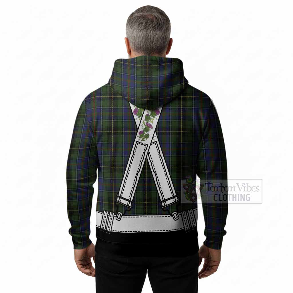 MacInnes (McInnes) Tartan Lederhosen Costume Hoodie Scotland Thistle Floral