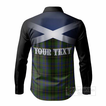 MacInnes (McInnes) Tartan Long Sleeve Button Shirts Alba Gu Brath Unicorn Crest