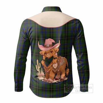 MacInnes (McInnes) Tartan Long Sleeve Button Shirts Wee Coo Cowgirl Cute Style - Tartan Vibes Clothing