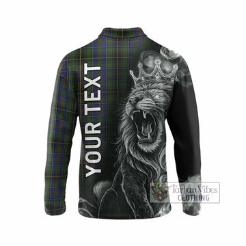 MacInnes (McInnes) Tartan Long Sleeve Polo Shirt Roaring Lion Heritage